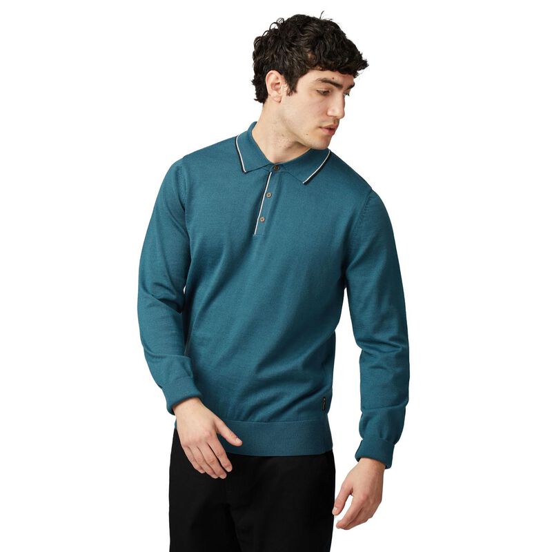 Ben Sherman Tipped Merino Polo image number 0